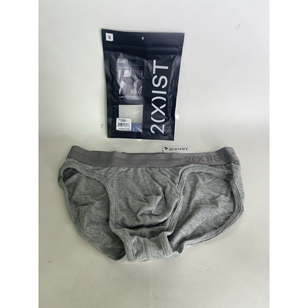 2xist Luxe Dream Low Rise Brief Underwear Gray Mens Size S